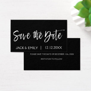 Black and White Save the Date