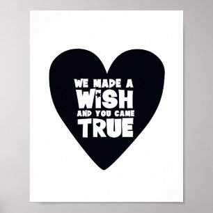 Black and White Scandi typographic Inspirational Poster