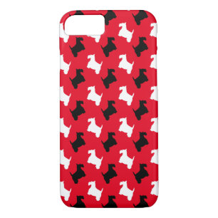 Black and White Scotties Personalize Case-Mate iPhone Case