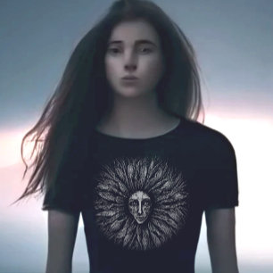 Black and White Scratchboard T-Shirt