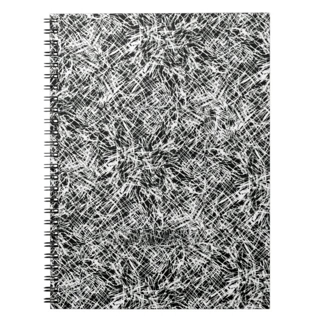 Black And White Scribbles Notebook (Front)