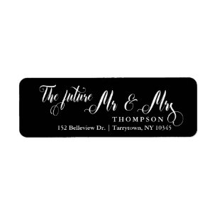 Black and White Script The Future Mr and Mrs