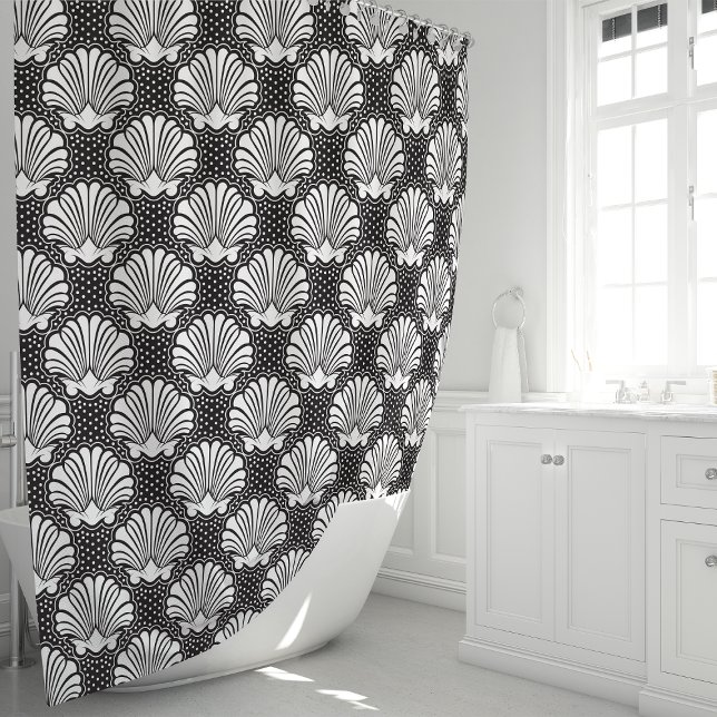 Black and White Seashell Coastal  (Creator Uploaded)
