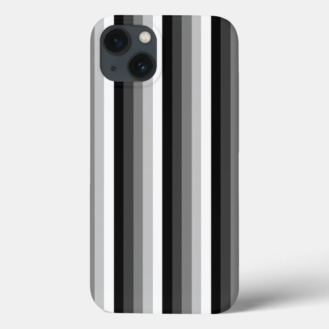 Black and white shadow stripes Case-Mate iPhone ca Case-Mate iPhone Case (Back)
