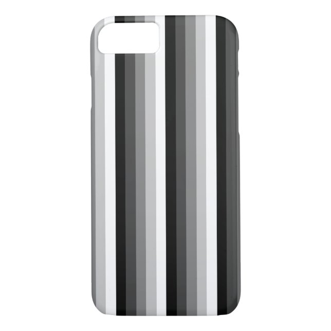 Black and white shadow stripes Case-Mate iPhone case (Back)