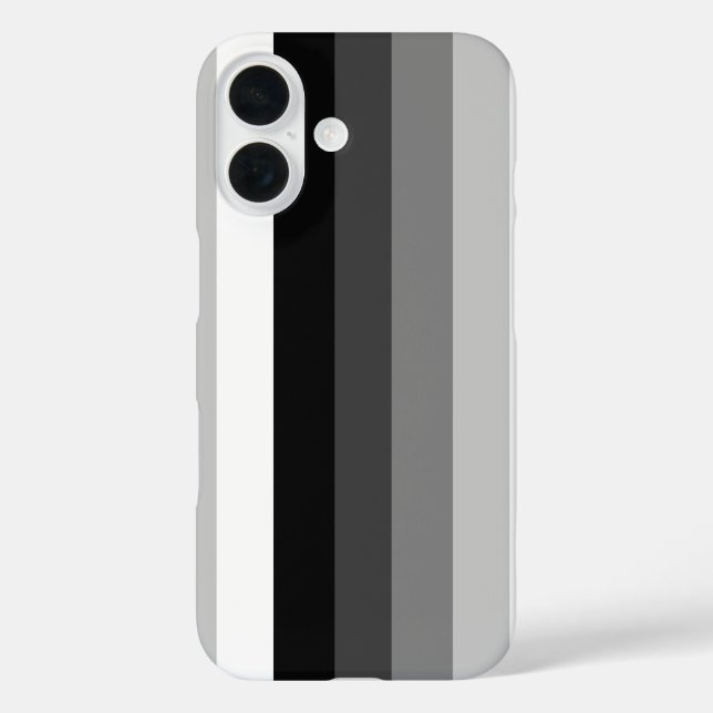 Black and white shadow stripes Case-Mate iPhone case (Back)