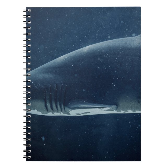BLACK AND WHITE SHARK UNDERWATER NOTEBOOK (Front)