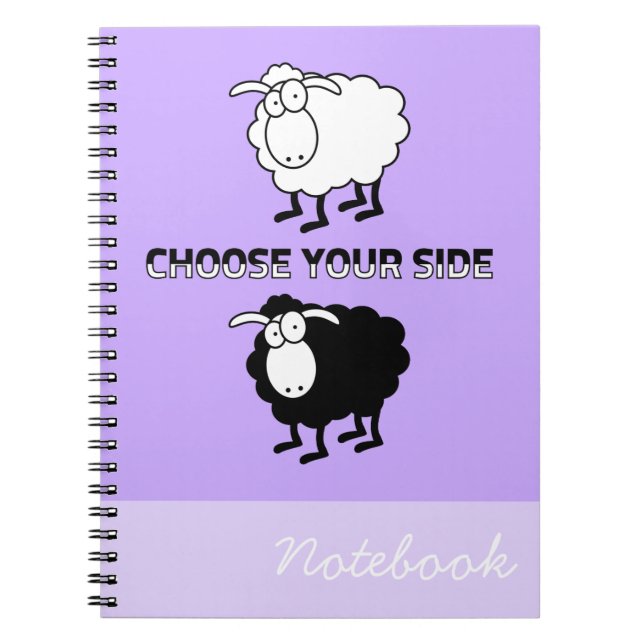 Black and white sheep notebook (Front)