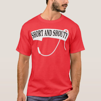 black and white short and shouty coxswain headset T-Shirt