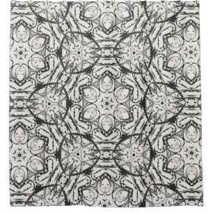 Black and White Shower Curtain