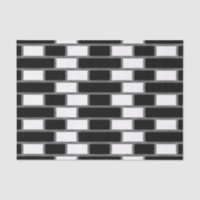 Black And White Sillitoe Tartan Chequered Pattern