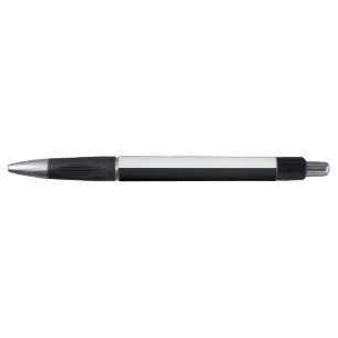 Black and White Simple Extra Wide Stripes Pen