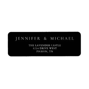 Black and White Simple Minimalistic Wedding