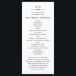 Black and white simple typography classic wedding program<br><div class="desc">Black and white simple classic wedding program. Please contact me if you need additional items.</div>