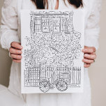 Black and White Sketch New York City Stoop Poster<br><div class="desc">Unique black and white sketch of a classic New York City brownstone stoop poster. Play wall art for your home or a gift!</div>
