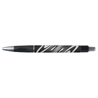black and white smooth organic wavy pattern pen