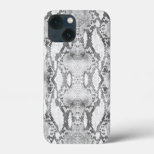 Black and White Snake Skin Print Case-Mate iPhone 13 Mini Case