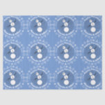 Black And White Snowman Hanukkah Festive Tissue Paper<br><div class="desc">Black And White Cartoon Snowman Winter Holiday Custom Personalized Happy Hanukkah Festive Tissue Paper. Can be customized to change the background colour. Is the wind blowing Mister Snowman over or did he just lose his balance? The "oh dear" expression on his snowy little face makes me smile. Add a whimsical...</div>