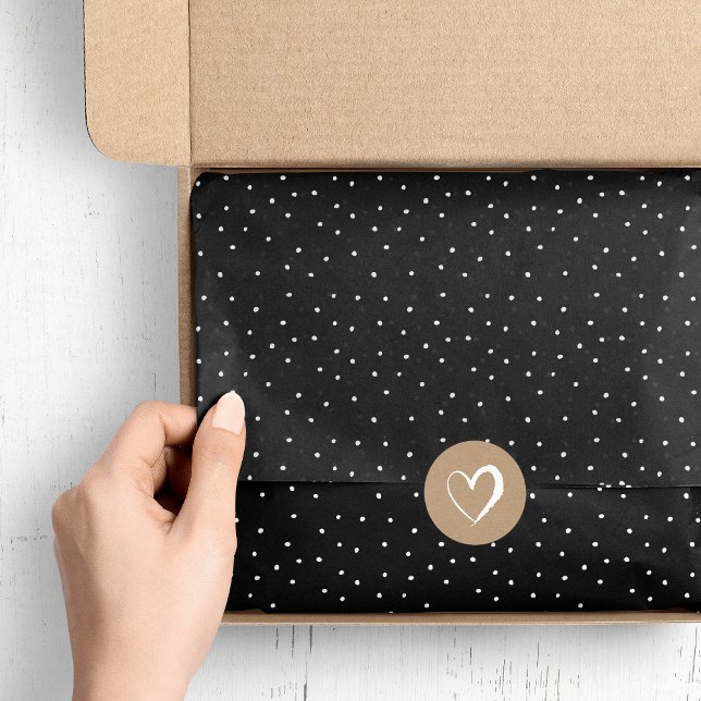 Black and White Snowy Dots | Editable Colours Tissue Paper (Creator Uploaded)