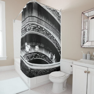 Black and White Spiral Staircase 