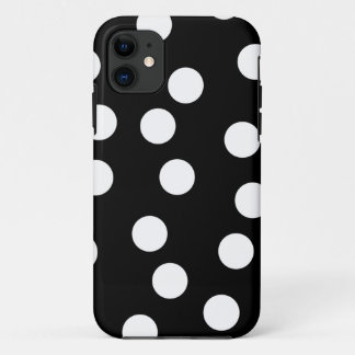 Black and White Spotty Design. iPhone 11 Case