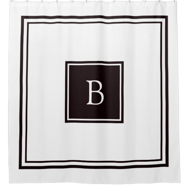 Black and White Square Frame Monogram (Front)