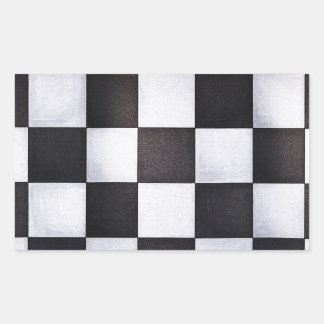 black and white squares sticker