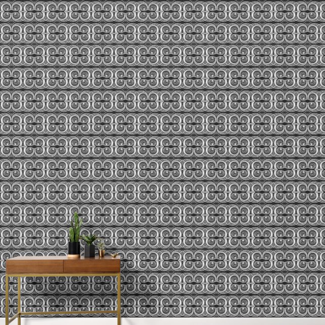 Black and white staircase small wallpaper (Hallway)