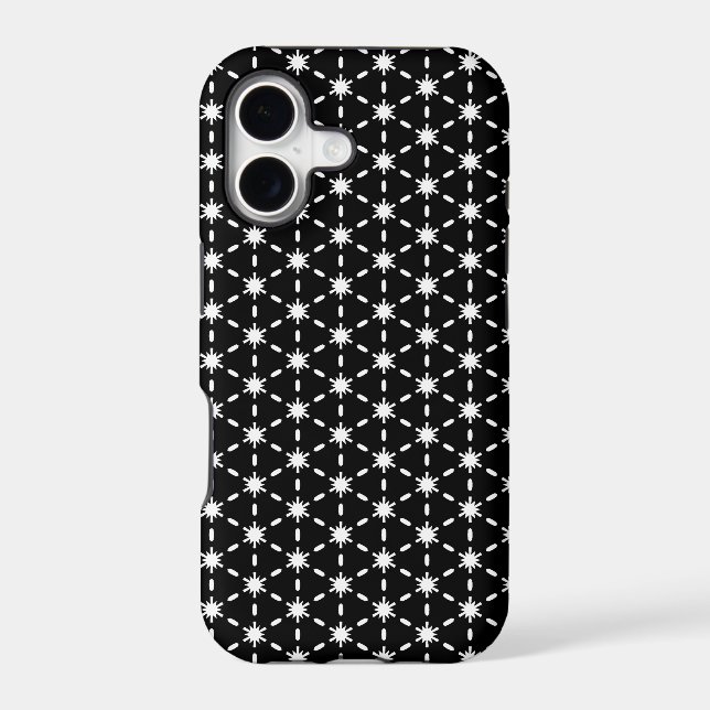 Black and White Star Pattern   (Back)