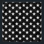 Black and White Star Pattern Bandana<br><div class="desc">This cute bandana is the perfect accessory for you,  your child or your favourite dog.</div>