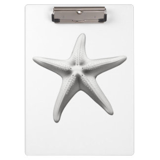 Black and White Starfish Clipboard