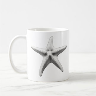 Black and White Starfish Coffee Mug