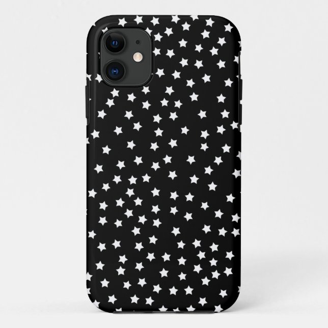 Black and White Stars Case-Mate iPhone Case (Back)