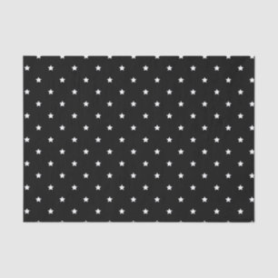 Black And White Stars Pattern Tissue Paper