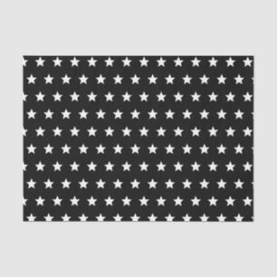 Black and White Stars Tissue Paper