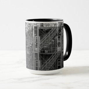 Black and White Stone Architecture  Mug