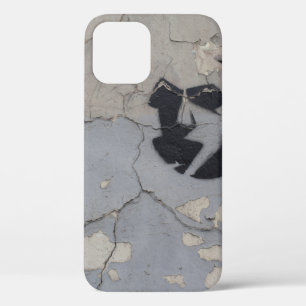 Black and white stone fragment iPhone 12 case