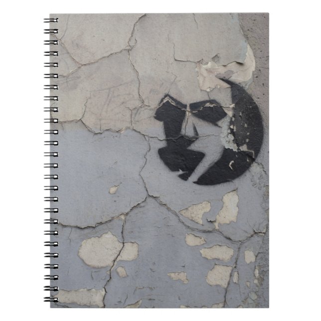 Black and white stone fragment notebook (Front)
