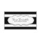 Black and White Stripe Business Cards