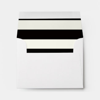 Black and White Stripe Envelopes