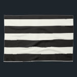 Black and White Stripe Kitchen Towel<br><div class="desc">Classic black and white stripe pattern</div>