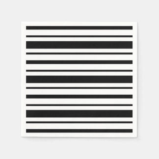 Black and White Stripe Napkin