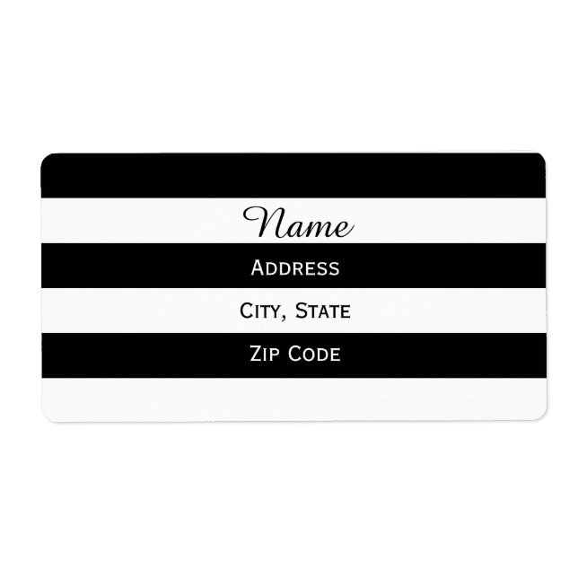Black and White Striped (Front)