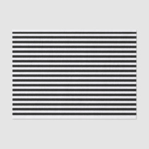 Black and White Striped Classic Tissue Paper