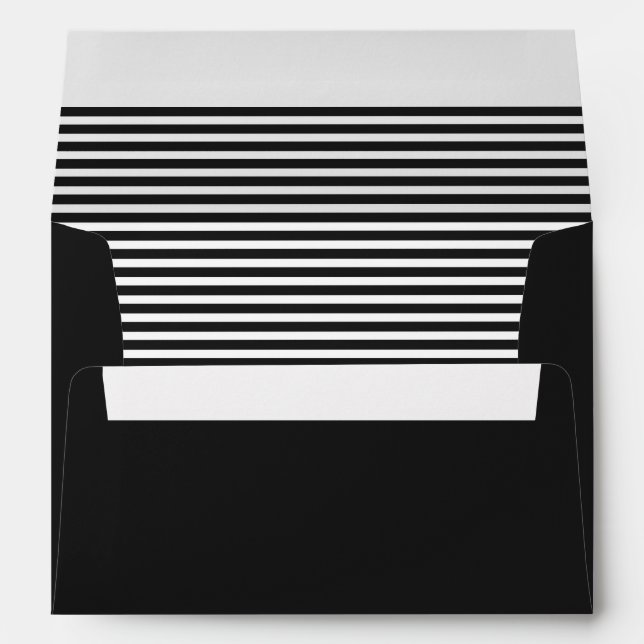 Black and White Striped Envelopes (Back (Bottom))