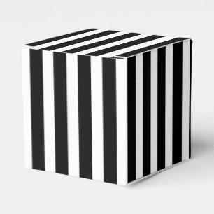 Black and White Striped Favour Boxes