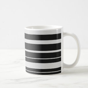 Black and White Striped Mug