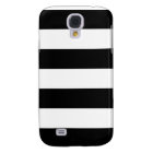 Black and White Striped - Samsung Galaxy S4 Case