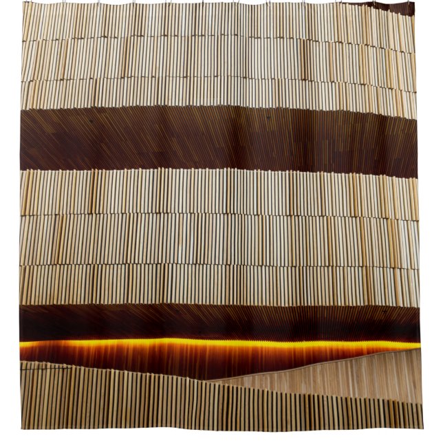 Black and white striped textile (Front)