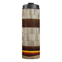 Black and white striped textile